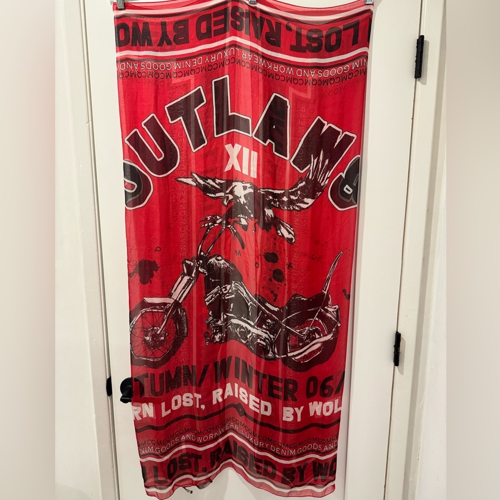 McQ Alexander McQueen scarf, red